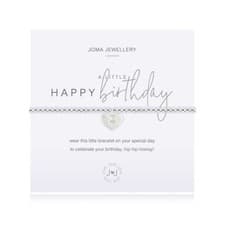 Image of Joma Silver Plated Beaded Bracelet A Little HAPPY BIRTHDAY + Gift Bag 4081