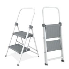 Image of 2 Step Foldable Ladder Non Slip Indoor Task Portable Stool 120KG Weight Capacity