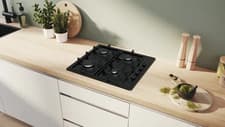 Image of Bosch Series 2 60cm 4 Burner Gas Hob - Black PBP6B6K60