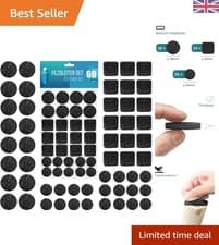 Image of Self-Adhesive Felt Pads for Flooring - 60 Count Anti-Scratch & Noise-Reducing