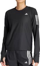 Image of adidas Own The Run Womens Running Top Black Long Sleeve Reflective Jogging