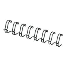 Image of Fellowes Wire Binding Element 12mm Black Accessories Office (Pack of 100) 53273