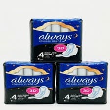 Image of 3 X ALWAYS MAXI CLASSIC NIGHT PADS 8- Pack 3