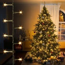 Image of Christmas Tree Lights, Cluster Compact 1000 LED Warm White | 8 Hrs On Timer, 8 L