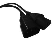 Image of Mains Power Lead, C14 to C13, 125V AC, 10A, 5m, Black - 152129