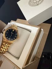 Image of Versace gold woman watch, new with tags,Never worn, 6 months guarante paper
