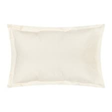 Image of Cream 100% Egyptian Cotton Sateen 400 Thread Count Oxford Pillowcase Single