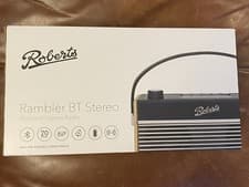 Image of BNIB ROBERTS RAMBLER BT STEREO DAB+ / FM PORTABLE RADIO BLUETOOTH IN NAVY BLUE