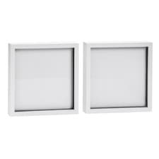 Image of 3D Box Photo Frames - 10 x 10" - White - Pack of 2