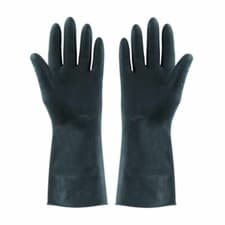 Image of Elliott Heavy Duty Rubber Gloves Extra Tough Medium - Black