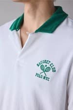 Image of Polo Ralph Lauren Standard Fit Terry Graphic Polo Shirt Tennis Shirt White XL