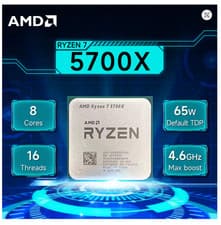 Image of AMD Ryzen 7 5700X Processor (AM4, 8 Cores, 3.4 GHz)