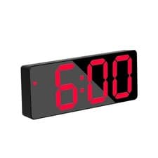 Image of Alarm Clock Led Display Digital Mirror Alarm Clock Battery/Plug-In Alarm Clock