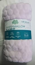 Image of Clair de Lune Marshmallow Soft Baby Pram Blanket 90x70 cm Pink Brand New