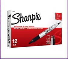 Image of Sharpie Dual Twin Tip Marker Pens Black