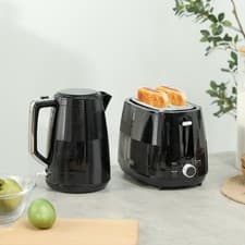 Image of 1.7L Fast Boil Kettle and 2 Slice Toaster Set with 7 Level Browning