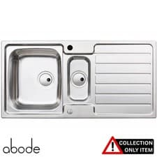 Image of Abode Neron 1.5 Bowl Brushed Stainless Steel Kitchen Sink "Graded"