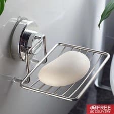 Image of Shower Soap Holder Sponge Holder Vacuum Suction Cup Soap Dish Soap Tray UK
