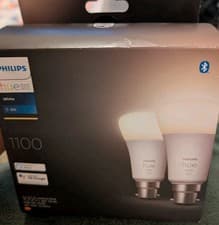 Image of Philips Hue Hue White A60 B22 smart bulb 1100 2-pack