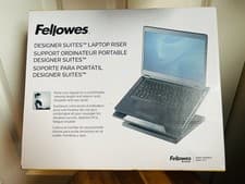 Image of Fellowes Designer Suites Laptop Pc Stand Office Riser Black 8038401 FREE PNP!!