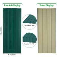 Image of 12/24x Metal Galvanized Roof Sheets Corrugated Garage Shed Profile Roofing Sheds