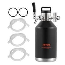 Image of VEVOR Pressurized Growler Mini Beer Keg Draft Beer Growler Home 128Oz 4L Blue