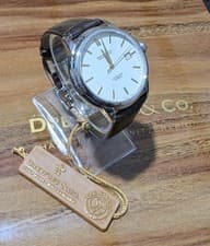 Image of Dreyfuss & Co. - 1925 Automatic Watch White Dial Brown leather strap DGS00075/02