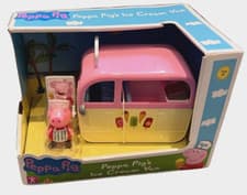 Image of Peppa Pig Toy - Peppa Pig's Ice Cream Van Push Along Vehicle Ages 3+
