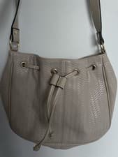 Image of Accessorize Beige / Stone Weave Cross Body Bag