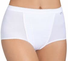 Image of SLOGGI CONTROL MAXI BRIEF, COTTON, TWIN PACK, WHITE, BLACK OR POUDRE,