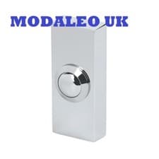 Image of Byron 2204BC Wired Doorbell Bell Push Chrome- 2204BC