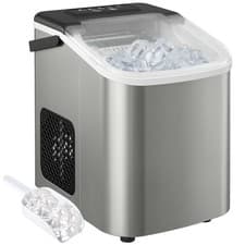 Image of HOMCOM Ice Maker Machine Countertop, 9 Cubes Ready in 7 Mins, 12 KG in 24Hrs