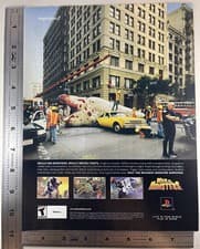Image of 2003 War Of The Monsters Ad PS1 Playstation Sony Original Video Game NYC Poster