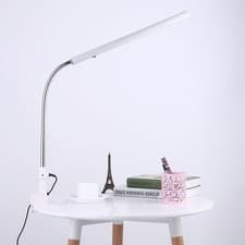 Image of LED Clip On Desk Lamp, Eye-Caring Office Light, Reading Lamp + UK Plug