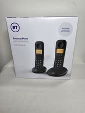 Image of BT Everyday Cordless Landline House Phone, Home Twin Handset Pack.Call Blocking.