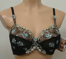 Image of Charnos Opera OR001, Lace, Underwired, Semi-Sheer, Full Cup Bra, Ivory Or Black
