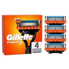 Image of Gillette Fusion 5 Mens Replacement Shaver Razor Pack of 4 Blades Cartridges