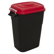 Image of Sealey Durable Refuse/Storage Bin 95L - Red - BM95R