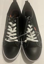 Image of Levi's Men’s Sneakers Low Top Size 12M Anikin C-CVS Black Canvas New w/o Box