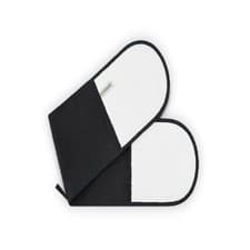 Image of Le Creuset 4-Layered Textile Double Oven Gloves, Stain 23,5x19x1,5 cm, Black
