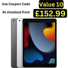 Image of Apple iPad 9th Generation (Gen 2021) 64GB WiFi 10.2 in- Grey / Silver Very Good
