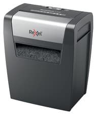 Image of Rexel Momentum X308 Cross Cut Paper Shredder, Shreds 9-8 Momentum, Black