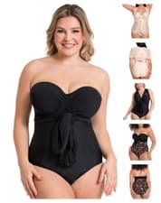 Image of Curvy Kate Wrapsody Swimsuit Multiway Bandeau Wired Womens Swimwear CS005600