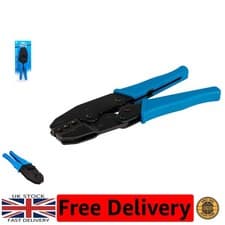 Image of Ergonomic Ratchet Crimping Tool 220mm - Secure Electrical Connections Made Easy