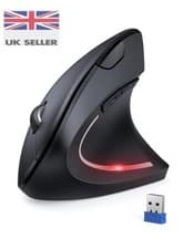 Image of TECKNET Ergonomic Mouse, Wireless Vertical Mouse 4800 DPI Silent Mouse