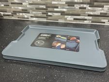 Image of Joseph Joseph New Large Sky Blue Cut & Carve Chopping Board RRP £26