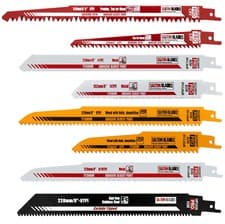 Image of Saxton Professional Range Reciprocating Saw Blades Wood Metal & Plastics