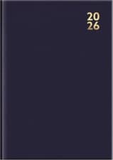 Image of A4 Day-to-Page Appointment Diary 2026 – Half-Hour Slots, Hardback, Navy