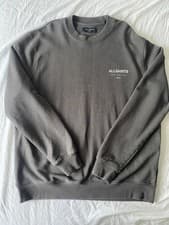 Image of All saints mens jumper large grey 100% cotton brand new