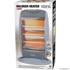 Image of 1x1200W Portable Electric Halogen Quartz Heater Instant Heat 3Bars Free Standing